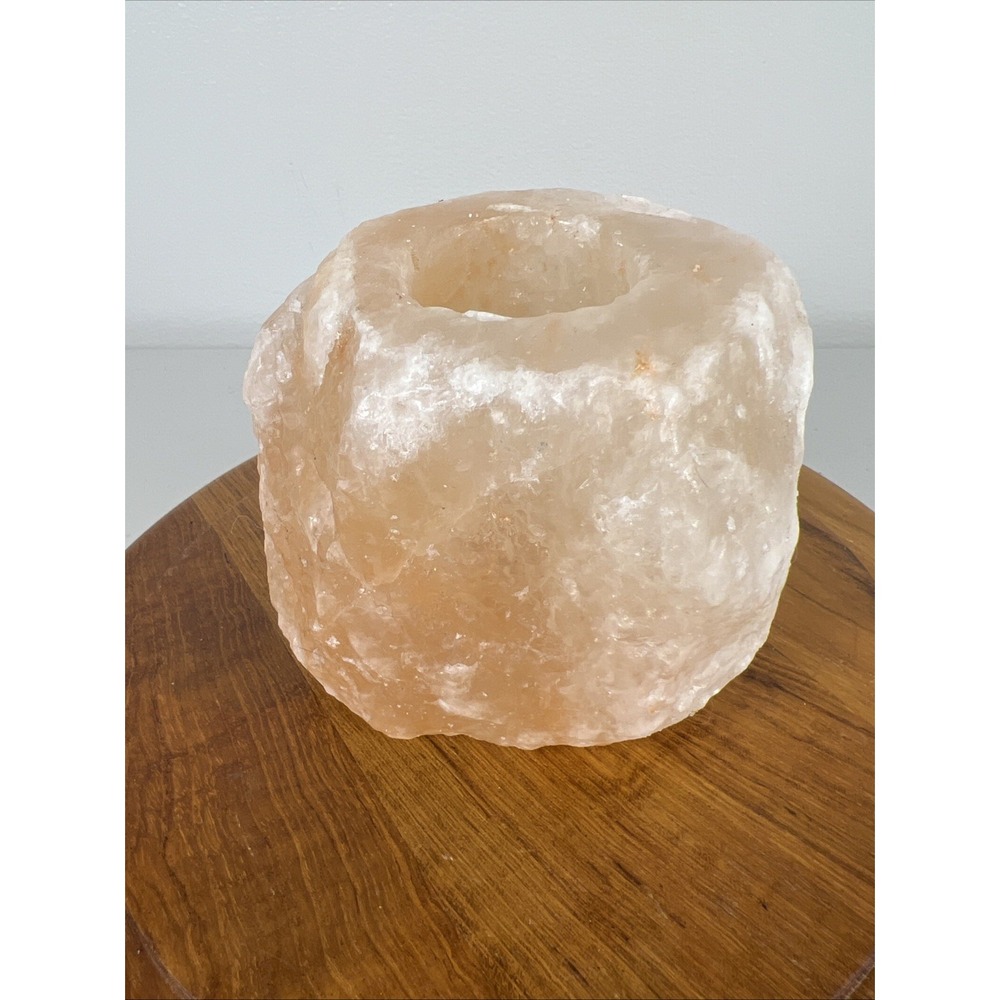 Himalayan Natural Crystal Salt‎ Rock Tea Light Candle Holder